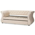 thumbnail image 4 of Bowery Hill Classic Tufted Daybed with Trundle in Beige, 4 of 9