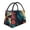 Colorful Flower Goat, variant on Vsdgher Colorful Flower Peacock Print Insulated Reusable Bags with Sturdy Zipper and Handles, Foldable Totes for Hot or Cold Food Bring or Delivery