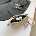 thumbnail image 2 of Bolso Hombro Bandolera Cuero PU Mano Diseñador para Mujer () Blanco, 2 of 9