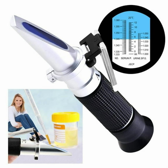 Human Clinical Refractometer Measurement Serum Protein Urine SG RI Tri Scale ATC Refractometer for Hemoglobin