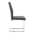 thumbnail image 6 of Smilegend Modern BlackDining Chair Set of 2 - PU Leather, Chrome Metal, Simple Style, Restaurant or Home Chairs - Easy to Assemble, Sturdy - Maximum Capacity 265 lbs, 6 of 8
