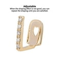 thumbnail image 4 of fastboy Hip Pop Tooth Crystal Grill Mouth Teeth Gold Silver Plated Grills Single Caps with Teether Pliers Decoration Rapper Jewelry Gift Gold, 4 of 8