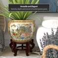 thumbnail image 3 of Red Lantern Large 20" Satsuma Porcelain Fishbowl Planter, 3 of 6