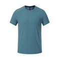 thumbnail image 5 of Workout Shirt Men Compression Fit Quick Drying Gym Shirts Mesh Breathable Short Sleeve Crew Neck Running Fishing Hiking Top, 5 of 5