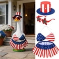 thumbnail image 5 of Nkmbld Patriotic Porch Goose Outfits for 23" Lawn Statue, 4th of July Costume for Plastic/Cement Statue, Spring Sculpture Clothes for Garden Patio Decor, 5 of 9