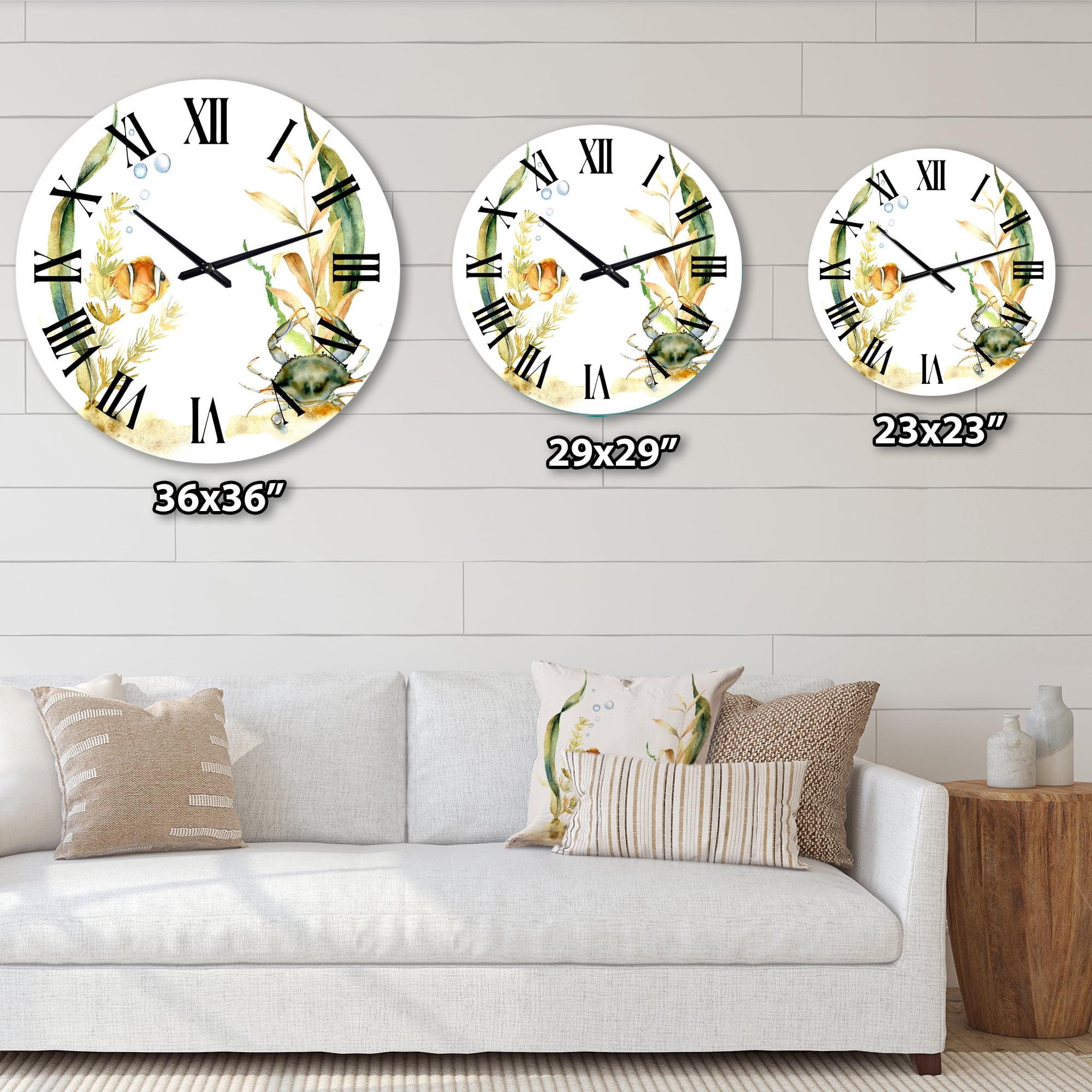 Designart 1 in Traditional Wall Clock