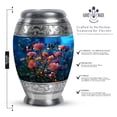 thumbnail image 2 of Rose Urn For Ashes For Women Small Set Of 4 - Cremation Keepsake Urn For Ashes For Grand Father - 1 Large Urns For Adult Men And Woman - Blue Urns For Adult Male And Female - 10&3 Inch, 2 of 6