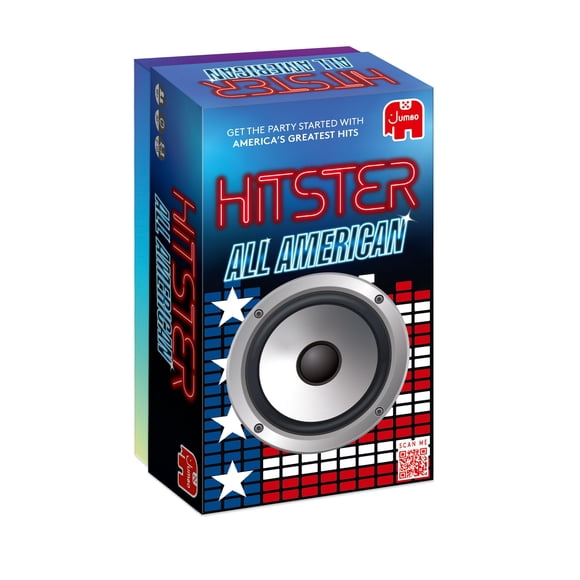 Juego de cartas Jumbo Hitster All American, 300 éxitos, 2-10 jugadores
