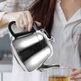 thumbnail image 6 of Stainless Steel Teapot Hot Water Kettle Whistling Stovetop Kettles Whistlingtea Metal, 6 of 6