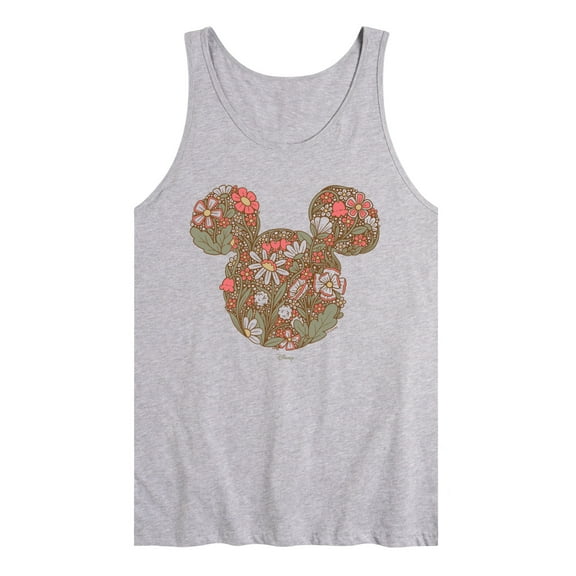 Disney - Floral Mickey Ears - Men's Sleeveless Graphic Tank Top