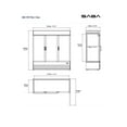 thumbnail image 3 of Heavy Duty Commercial 72 cu ft Glass (3 Door) Merchandiser Refrigerator with Swing Door, 3 of 5