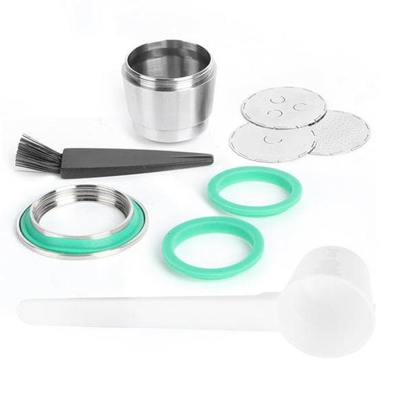 Stainless Steel Reusable Coffee Capsule Cup Kit Fit for Nespresso Coffee MachineSmooth Surface Type