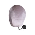 thumbnail image 3 of Maniquí de terciopelo con cabeza de maniquí, soporte para pelucas, perchero de pared resistente con base metálica Gancho negro, 3 of 9