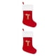 thumbnail image 3 of Cateissary Calcetines decorativos navideños de tela: comodidad exquisita y suave para las vacaciones y las telas son suaves, grandes, rojas. Camiseta roja grande 2Conjunto, 3 of 6