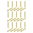 thumbnail image 1 of Unique Bargains Brass Hex Bolts, M5x40mm 30 Pack Fully Thread Grade 4.8 Machine Screws, 1 of 4