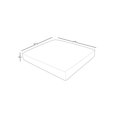 thumbnail image 2 of TK Classics Cover for Ottoman Cushions 4" Thick in Grey, 2 of 2