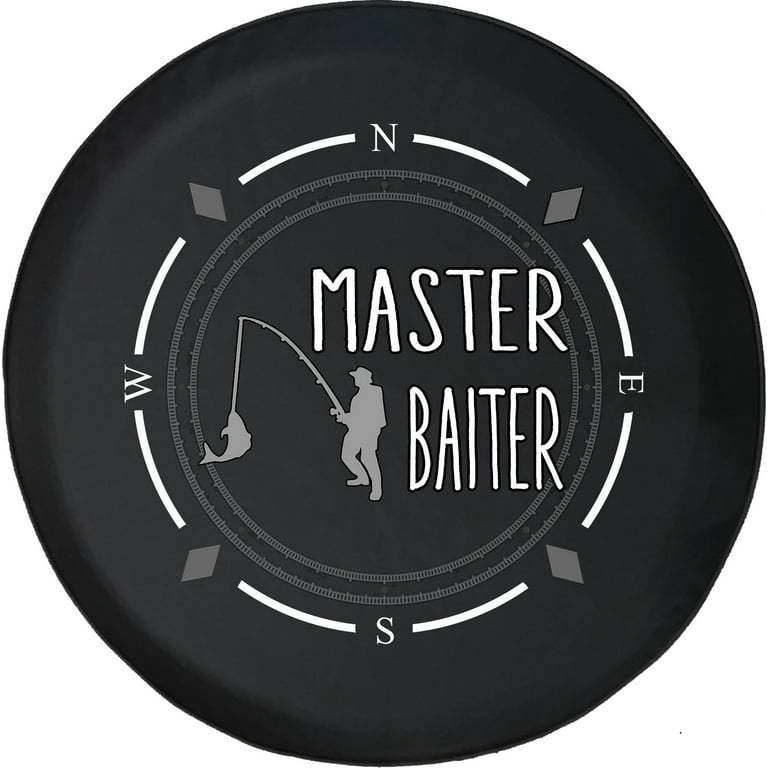 Spare Tire Cover Compass Master Baiter Fishing Wheel Covers Fit for SUV  accessories Trailer RV Accessories and Many Vehicles