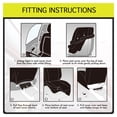 thumbnail image 6 of Auto Drive Tan Leatherette & Tan Linen Front Car Seat Cover,Universal Fit for Cars Trucks and SUVs,2 pack, 6 of 6