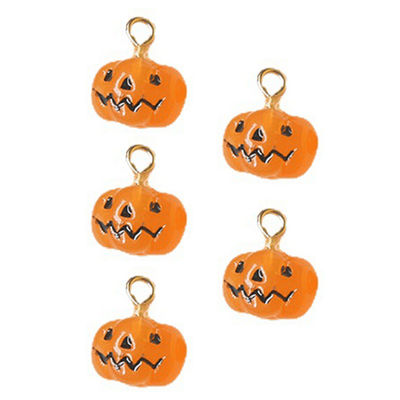 5 Pcs Halloween Charms Resin Pendants for DIY Craft Jewelry Halloween Earrings Necklace Bracelet Making Supplies