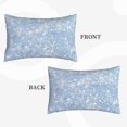 thumbnail image 4 of EasygdpWhite Bule Glitter Polyester Fiber Double-Sided Pillowcase,Super Soft,Comfortable And Luxurious Pillowcase,Not Easy To Break Or Deform- 16"X24", 4 of 9
