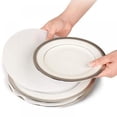 thumbnail image 4 of 48Pcs Thick Felt Board Dividers 3 Sizes  China Dish Storage Protectors For Packing Stacked Porcelain Cookware, 4 of 5