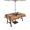 Brown Yellow Beige, variant on Outdoor Tablecloths with Umbrella Hole & Zipper, Texas Star Vintage Rectangle Tablecloth 52x70 Inch, Berry Grey Blue Brown Wooden Waterproof Table Cloth, Patio/Pool/Picnic Table Covers