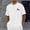 White, variant on FRSASU Summer Round Neck Short Sleeved T Shirt In Men's Wave Beach Print Soft T Shirts Blue