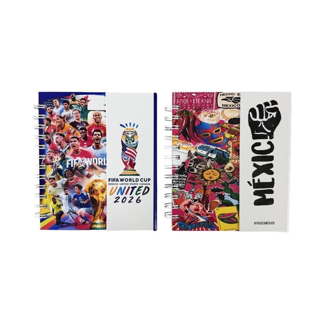 Set de 2 Libretas Luxo Mx Mundial y Viva México.