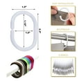 thumbnail image 3 of Solid White Plastic Shower Curtain Rings - Set of 12, 3 of 6