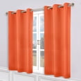 thumbnail image 2 of Superior Blackout Solid Light Filtering Grommet Curtain Panel Set, 46" x 63", Rust, 2 of 14