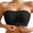 Black, variant on ,Women's Strapless Front Hook Closure Bandeau Non-slip Wireless Tube Top Padded Mesh Net Seamless Soft Bralette White 95CD