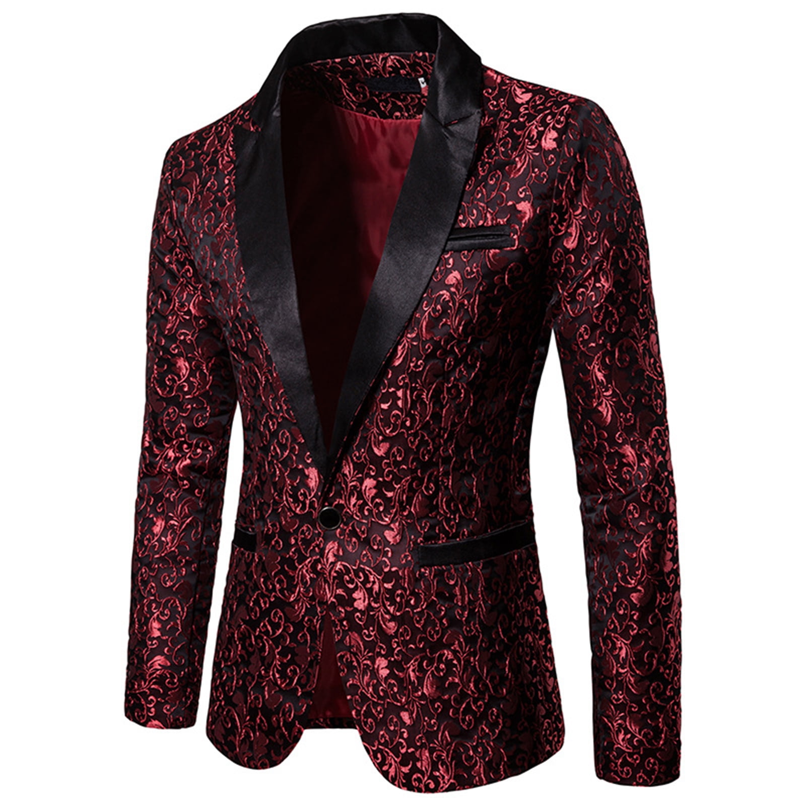 Men's Tuxedo Floral Jacket for Wedding Suit- Tuxedo Suit for Wedding or prom  tuxedo - TheLocco