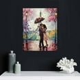 thumbnail image 5 of JRXY  wall art for bedroom decor Paris Eiffel Tower Pink canvas picture artwork 16x20 in, 5 of 5