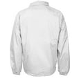 thumbnail image 2 of Renegade Men's Lightweight Water Resistant Button Up Windbreaker Coach Jacket (White, 2XL), 2 of 2