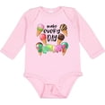 thumbnail image 3 of Inktastic Make Every Day Summer- Ice Cream Cones Boys or Girls Long Sleeve Baby Bodysuit, 3 of 5
