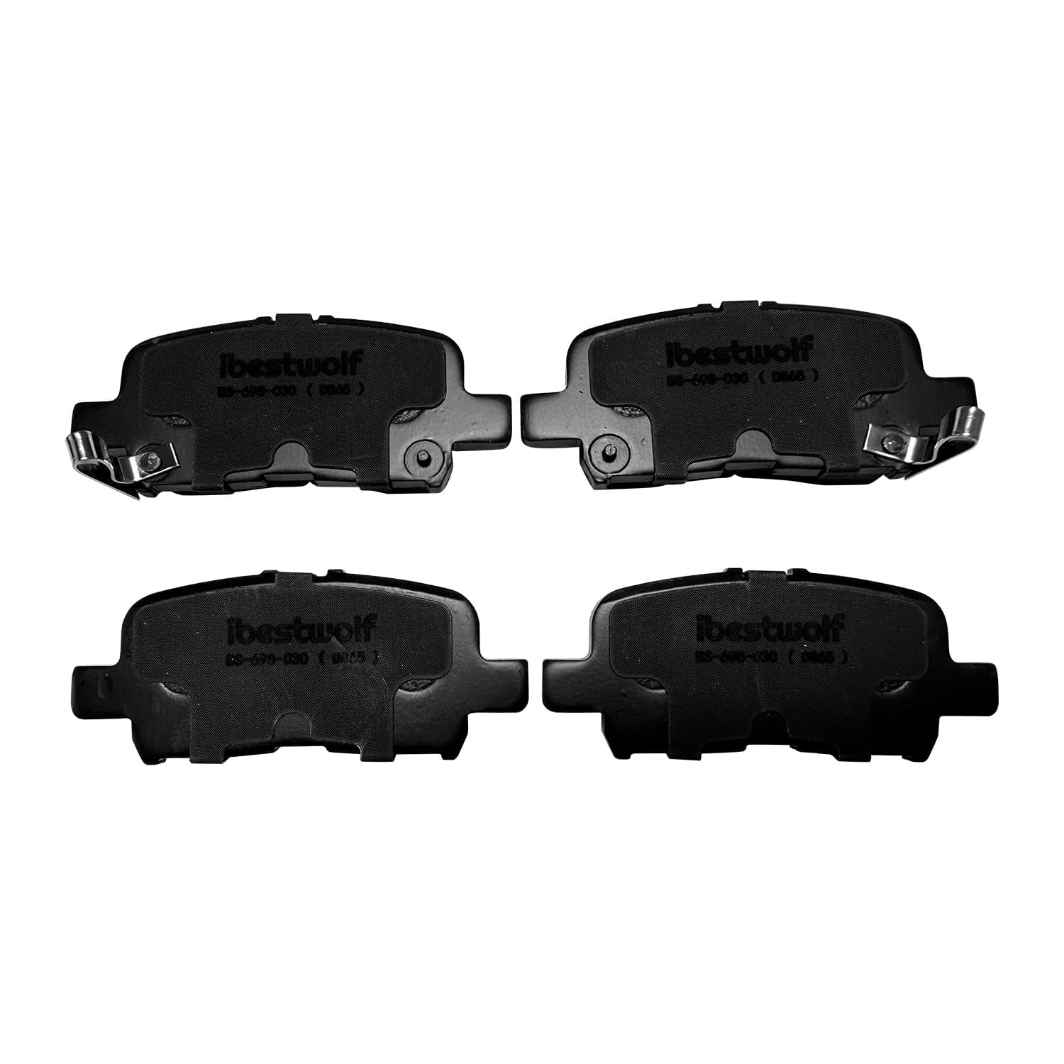 BST BSSPF Front and Rear Ceramic Brake Pads for 2003 2004 2005 2006 2007 2008 Honda Pilot, Disc Brake Pad Replacement P-943 P-865