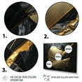 thumbnail image 3 of Designart Abstract Geode Gold III Canvas Wall Art, 3 of 5