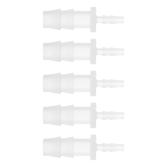 Unique Bargains Plastic Hose Barb Fitting 1/8" to 5/16" Hose ID Connectors Aquarium Plastic Clear 5 Pcs
