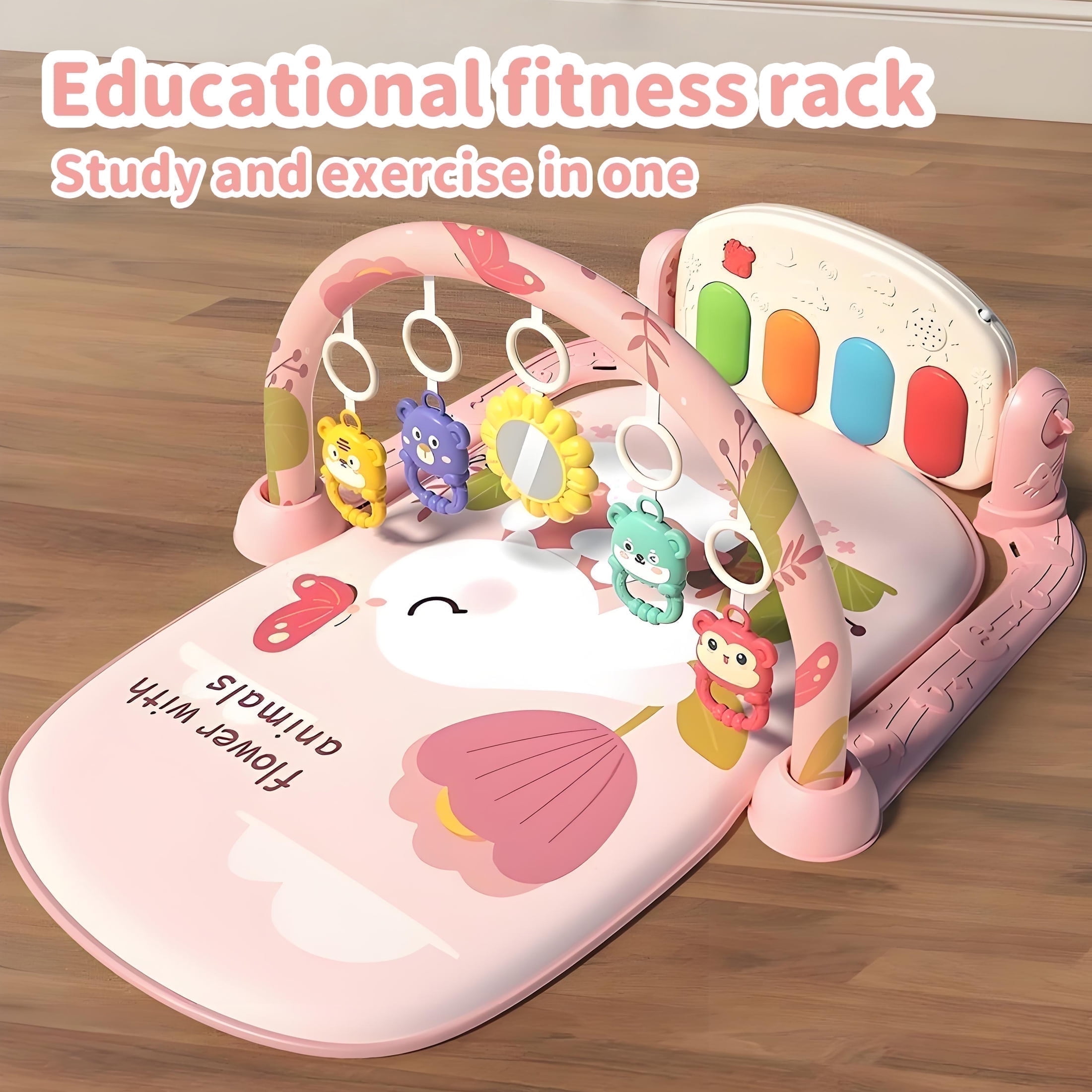 Free Shipping! Infantino 3-in-1 Tummy Time Sit Support Mini Gym