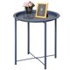 thumbnail image 1 of Mesa Lateral Plegable Redonda de Metal Antióxido Azul VECELO, 1 of 7
