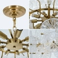 thumbnail image 6 of KPIBEST Gold Chandeliers for Dining Room L23.6 inch Chandelier Light Fixture, Dining Room Chandelier Over Table, E14 Base Chandelier for Bedroom, Living Room, Foyer, 6 of 13