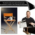 thumbnail image 5 of 1 Set Chair Replacement Canvas Orange Casual Directors Chair Cover Kit Replacement Canvas Seat and Back with Wood Stick Easy to Clean for Director Makeup Chair 18.7x15.16/20.47x6.69 inch for DIY, 5 of 9