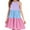 Purple, variant on Efsteb Summer Dress for Girls Round Neck Sleeveless Tank Dress Color Block Casual Sundress (Hot Pink,4-5 Years)