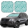 thumbnail image 1 of Fotbe Green Baseball Juego de 2 Piezas de Parasoles para Parabrisas | Bloqueador Solar para Auto | Accesorios Plegables para Protección Solar Interior-Large, 1 of 6