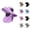 Purple, variant on Solar Fan Bucket Hat for Women and Men – Five‑Setting USB + Solar Powered Wide Brim Sun Hat with Face Shield, UV Protection Outdoor Hat for Fishing, Travel