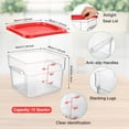 thumbnail image 2 of Contenedor de almacenamiento de alimentos Suclain Square Policarbonato 6L, 2 of 6