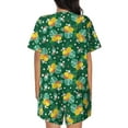 thumbnail image 3 of Bixox Women's Tropical Fruit Printed Pajama Set 2 Piece Lounge Set Top and Shorts Soft Pajamas, Shorts with Pockets, 3 of 7