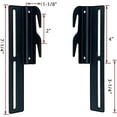 thumbnail image 4 of 2Pcs #711 Bolt-On to Hook-On Bed Frame Conversion Brackets for Headboard or Footboard,Bed Hook Adapter kit with Hardware, Hook on Bed Rails Brackets(Black), 4 of 7
