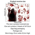thumbnail image 3 of Vikakiooze Outdoor Halloween Decorations, Halloween Horror Handprint Glass Window Window Electrostatic Sticker Decorative Wall Sticker, 3 of 8