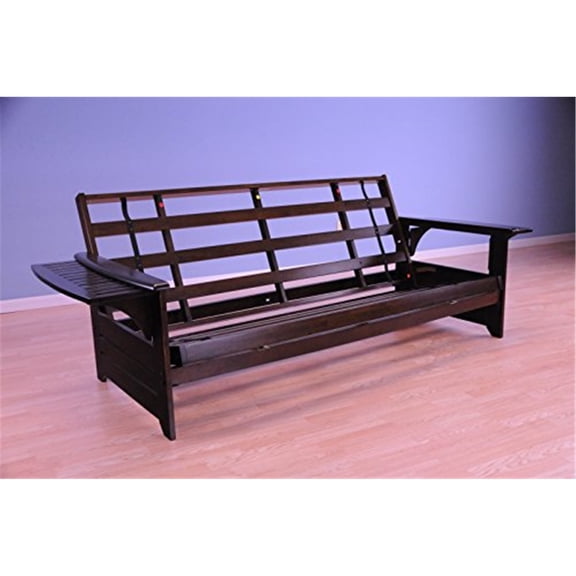 Kodiak Furniture Phoenix Queen Traditional Solid Wood Futon Frame in Espresso